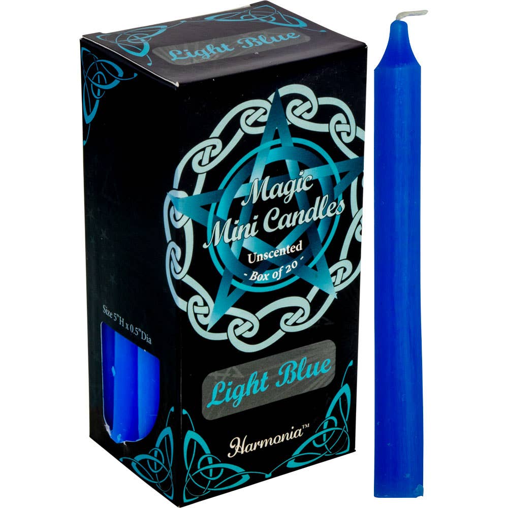 Harmonia Mini Ritual Candles - Light Blue