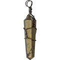 Wire Wrapped Point Pendants - Pyrite - comes with black cord