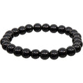 Elastic Bracelet 8mm Round Beads - Black Obsidian (Each)