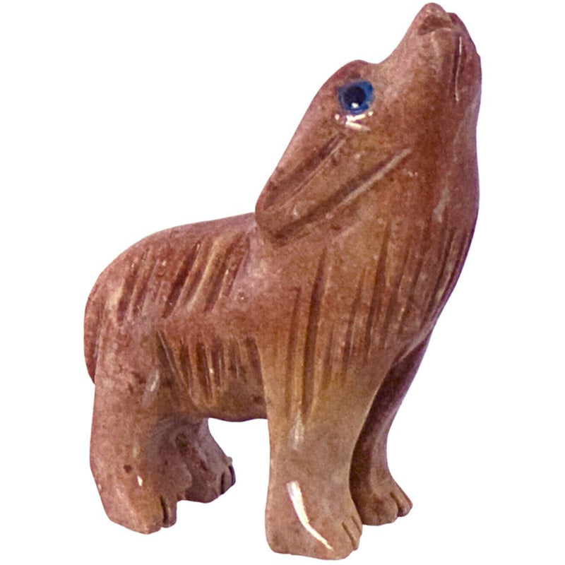 Spirit Animal 1.25-inch Wolf Dolomite (Pack of 5)