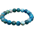 Elastic Bracelet 6-8mm Round Beads - Apatite