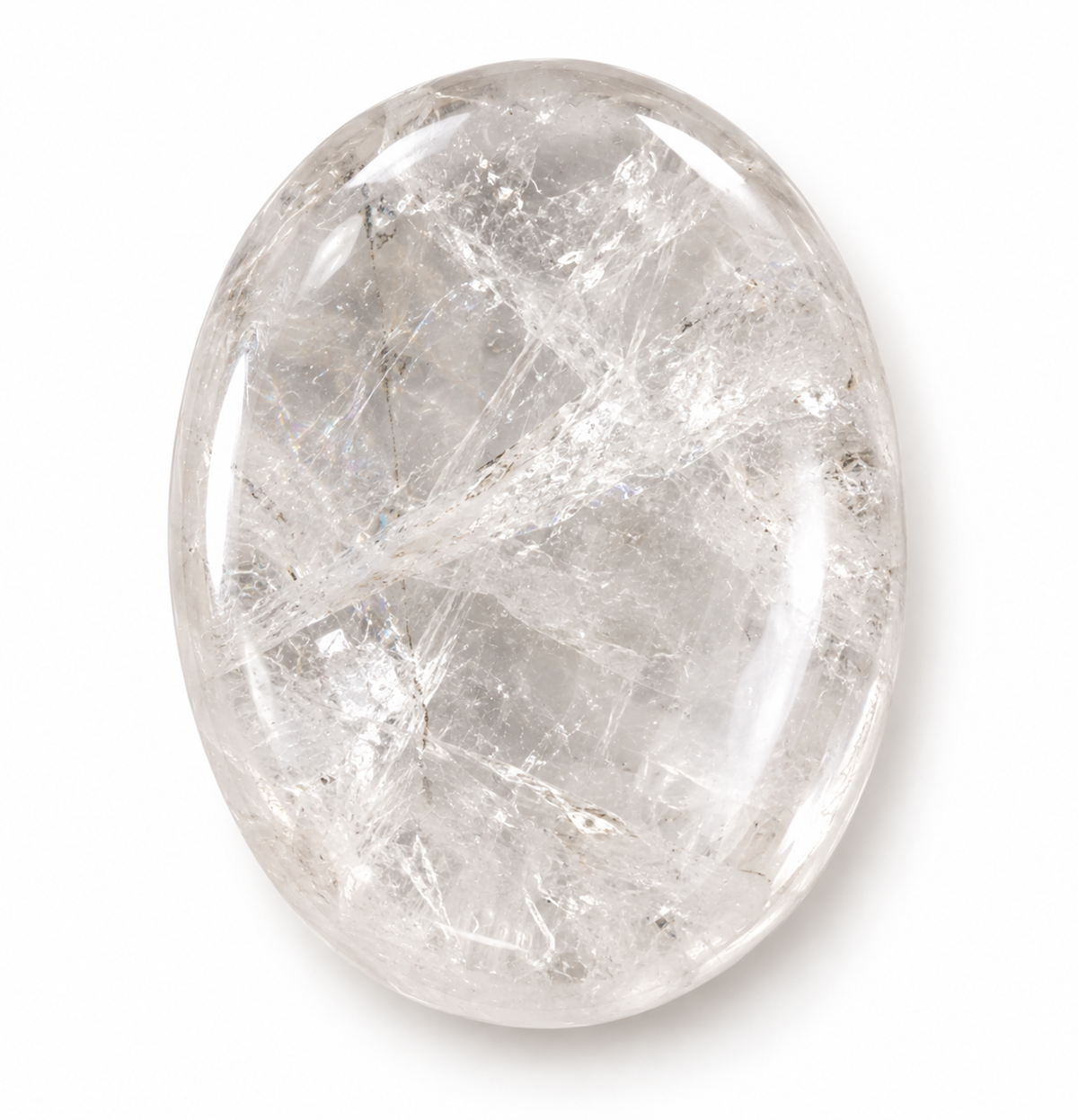 Clear Quartz Worry Stone