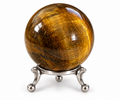 Tiger Eye Sphere With Metal Stand