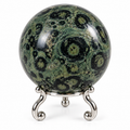 Jasper Kambaba Sphere with Metal Stand