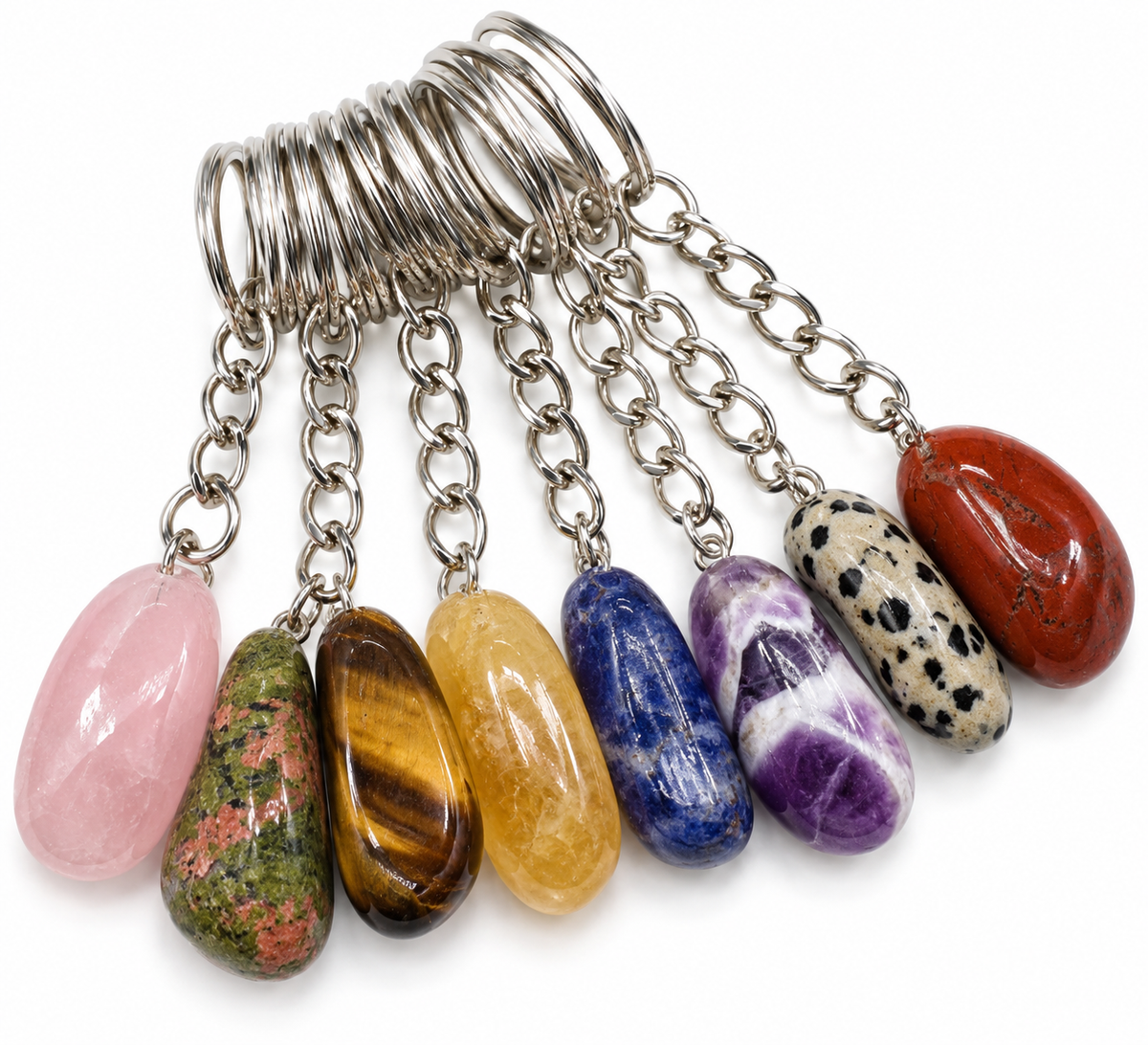 Gemstone keychain