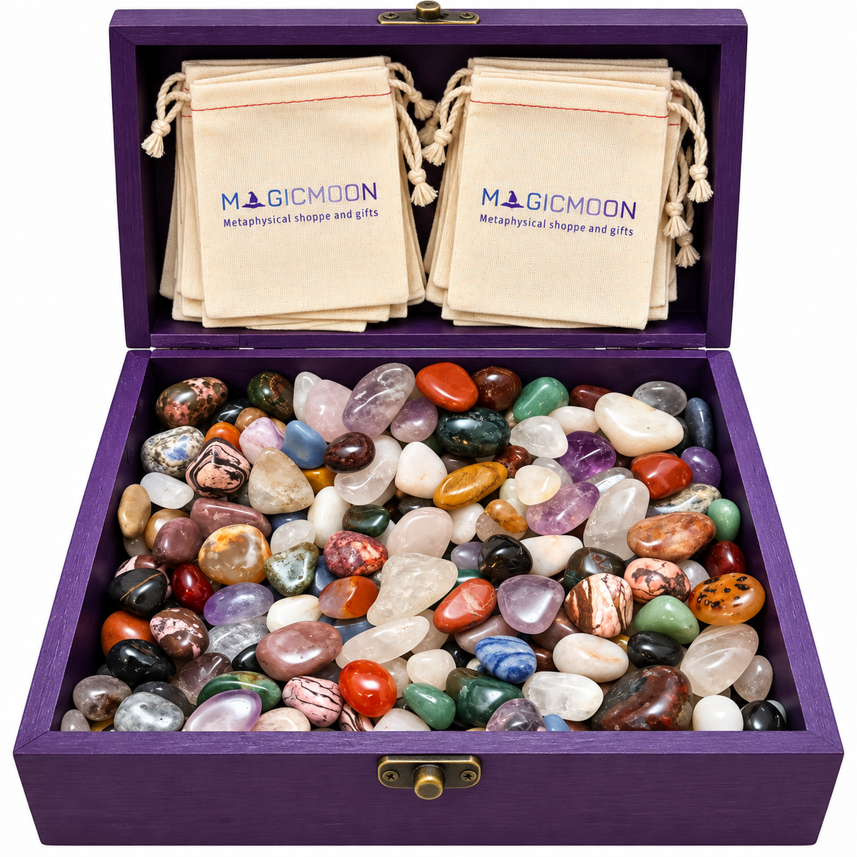 3”x4” Bag of assorted gemstones