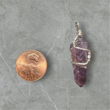 Amethyst Necklace Point