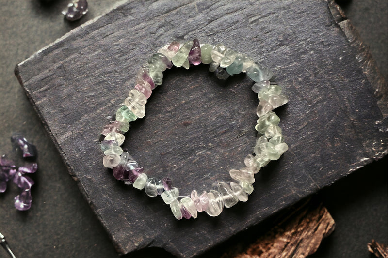 Fluorite Chip Bracelet