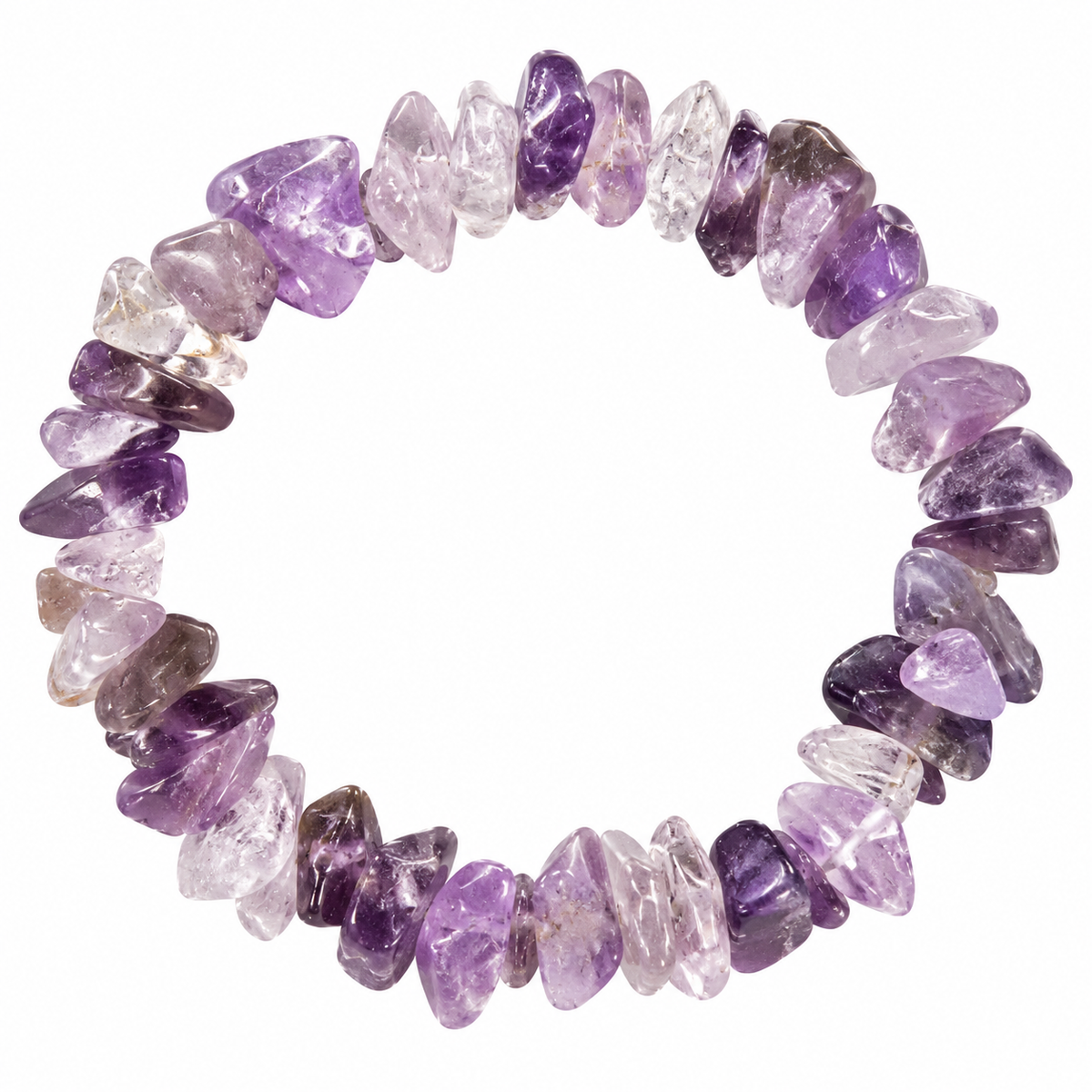 Amethyst Chip Bracelet