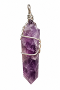 Amethyst Necklace Point