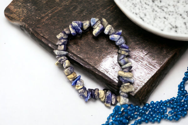 Lapis Lazuli Chip Bracelet