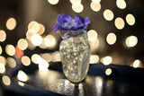 Mason Jar Twinkle Lights With Floral Top