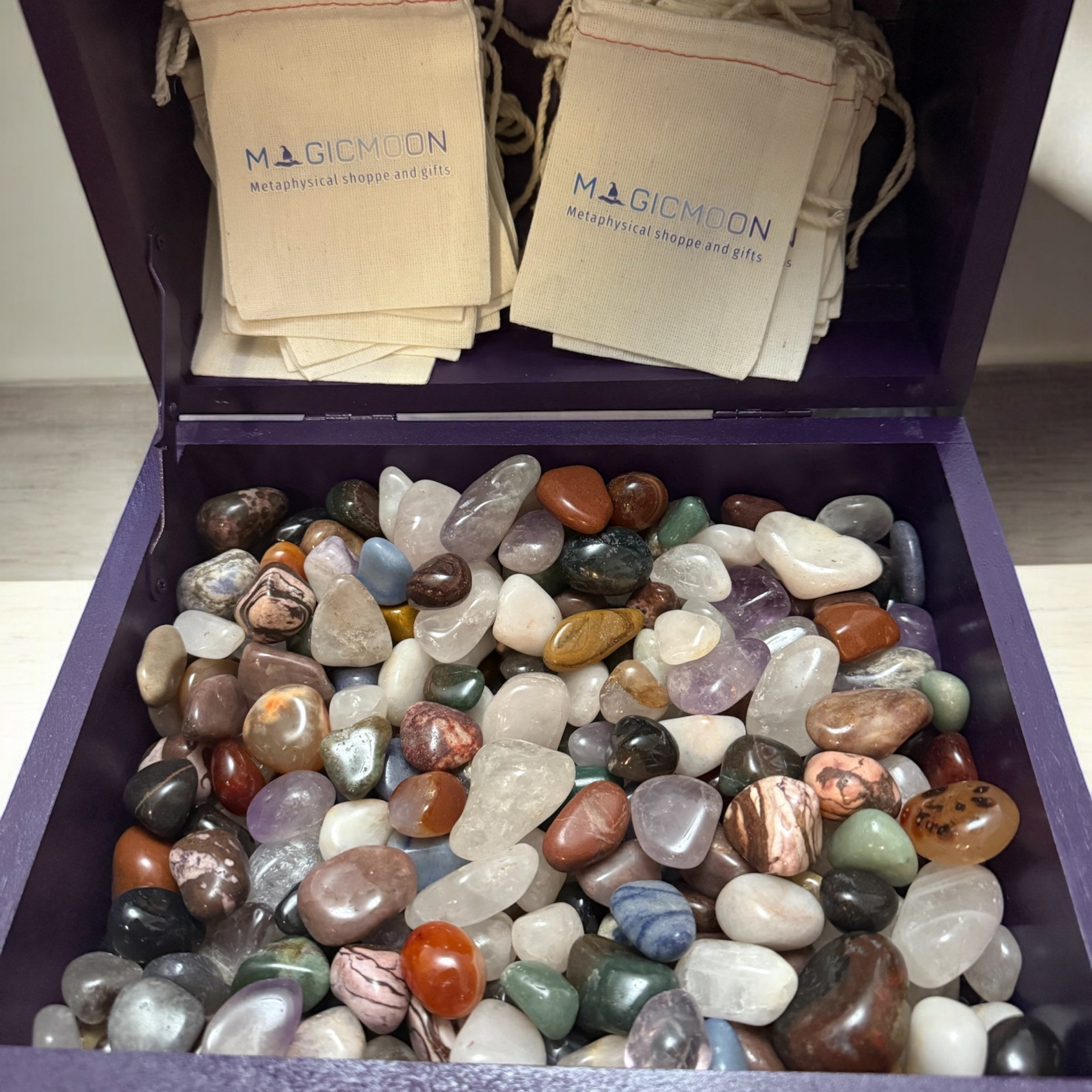 3”x4” Bag of assorted gemstones