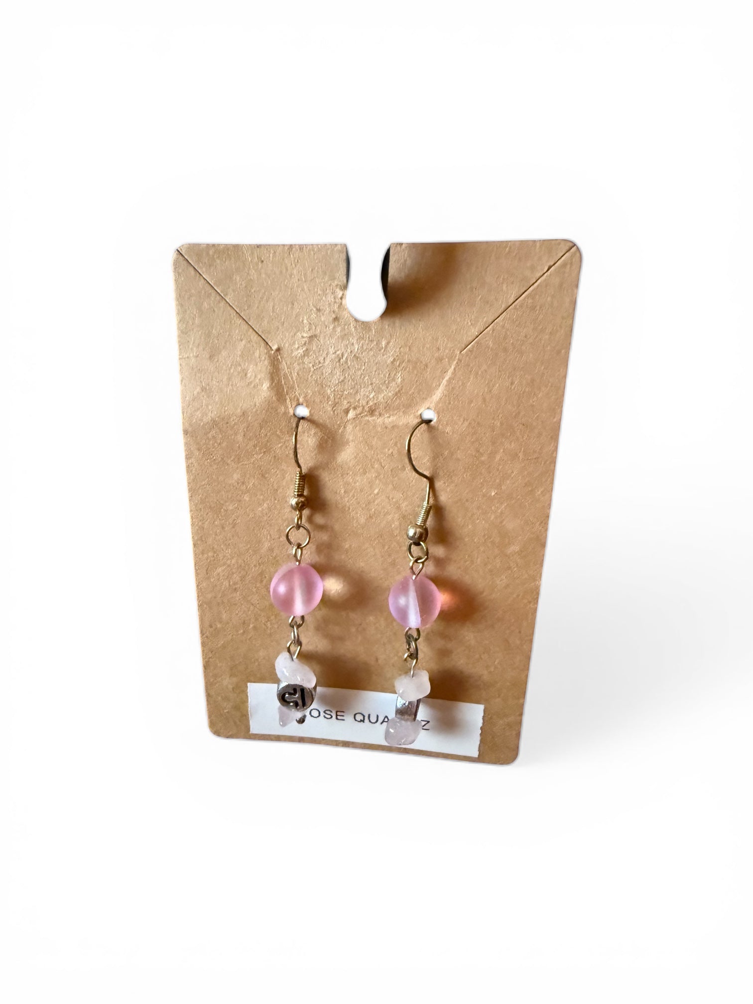 Libra Rose Quartz Earrings