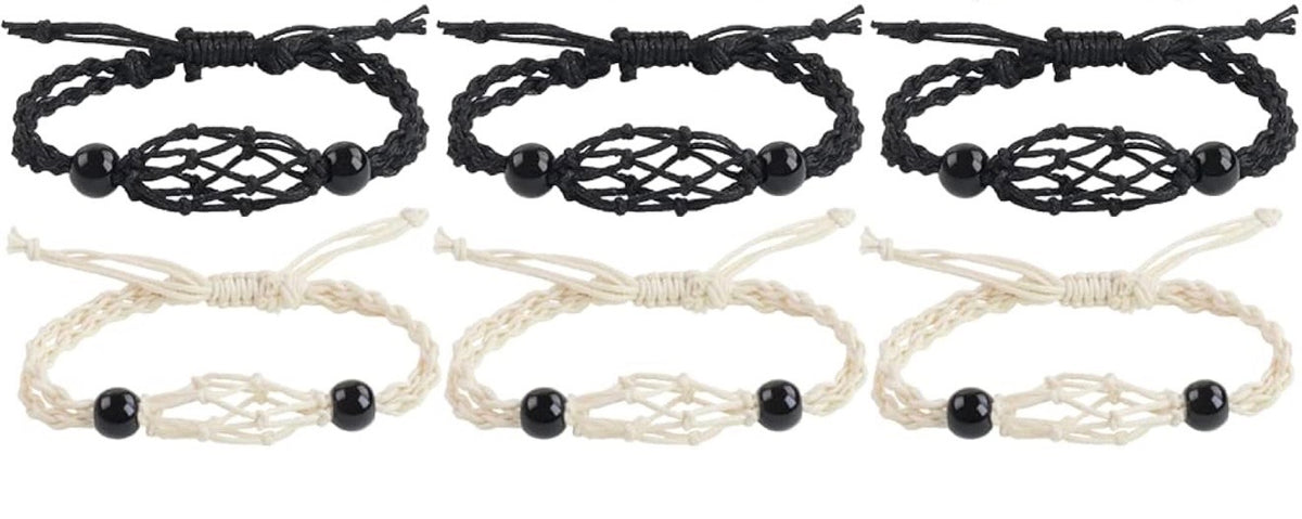 Hand woven crystal bracelet holder- Stone not included