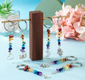 Gemstone chip keychain