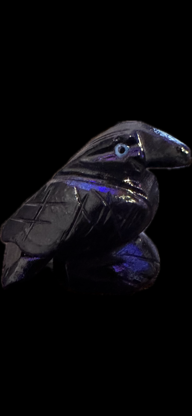 Black Onyx Raven Spirit Animal (1.25in)