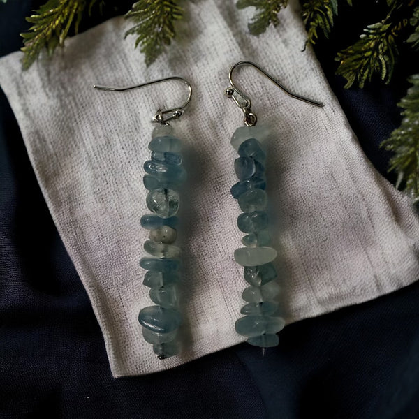 Blue Agate Earrings