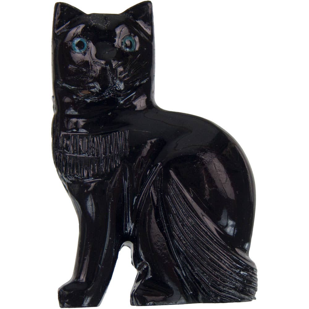 Spirit Animal 1.25-inch Cat Black Onyx