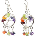 Gemstones Tree Earrings - Chakra