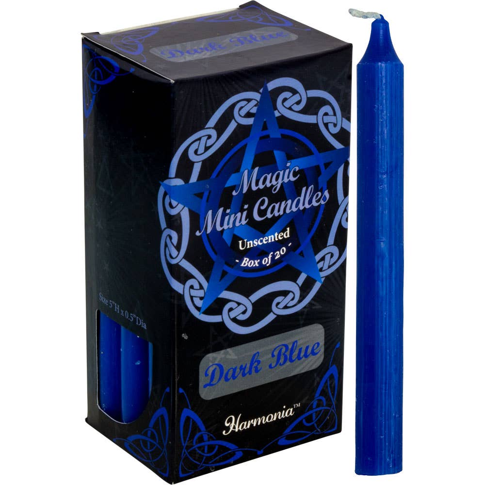 Harmonia Mini Ritual Candles - Dark Blue