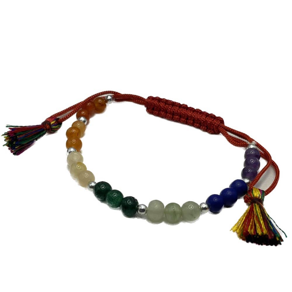 Gemstone Adjustable Bracelet 7 Chakras