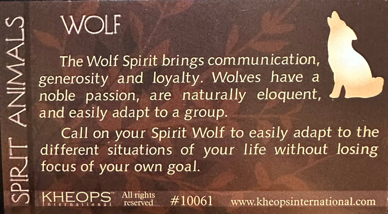 Wolf Dolomite Spirit Animal